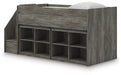 Frandern Loft Bed with Bookcase Storage - Atchison Furniture Company (Atchison, KS)