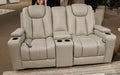 Elevate Edges Glider Reclining Loveseat with Console - Atchison Furniture Company (Atchison, KS)