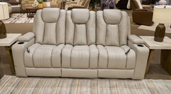 Elevate Edges Reclining Sofa with Drop Down Table - Atchison Furniture Company (Atchison, KS)