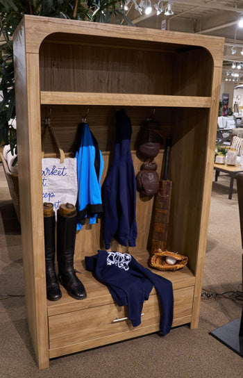 Dovander Hall Tree with Storage Bench - Atchison Furniture Company (Atchison, KS)