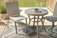 Mission Beach Outdoor Table and 2 Chairs - Atchison Furniture Company (Atchison, KS)