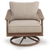 Harmony Headlands Outdoor Swivel Lounge with Cushion - Atchison Furniture Company (Atchison, KS)