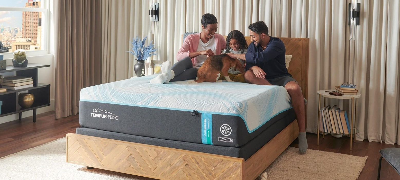 Tempur-Pedic LuxeBreeze Medium Hybrid Mattress - Atchison Furniture Company (Atchison, KS)