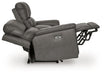 Bleckley Power Reclining Loveseat with Console - Atchison Furniture Company (Atchison, KS)