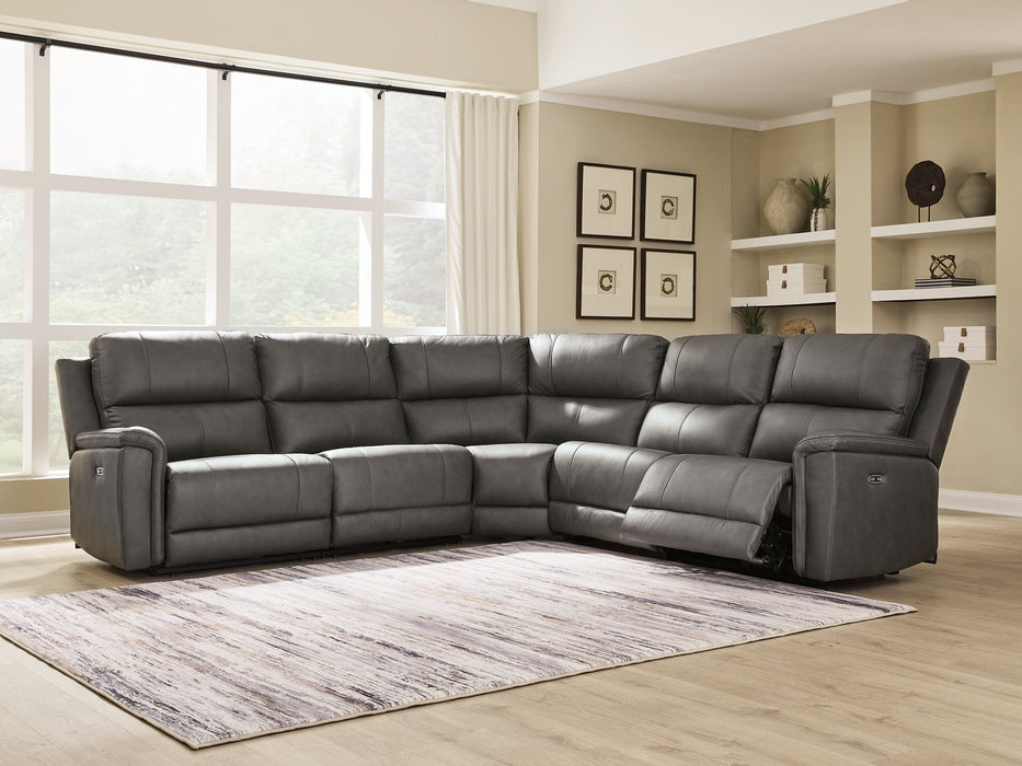 Bleckley Power Reclining Sectional - Atchison Furniture Company (Atchison, KS)