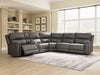 Bleckley Power Reclining Sectional - Atchison Furniture Company (Atchison, KS)