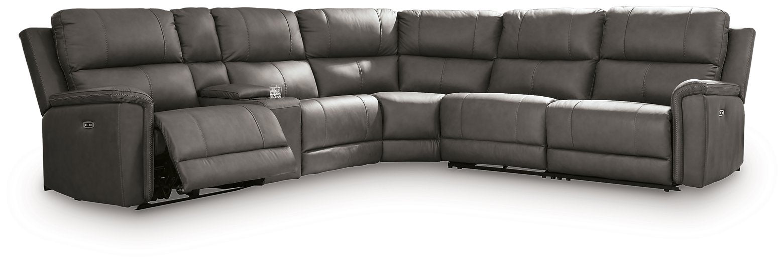 Bleckley Power Reclining Sectional - Atchison Furniture Company (Atchison, KS)