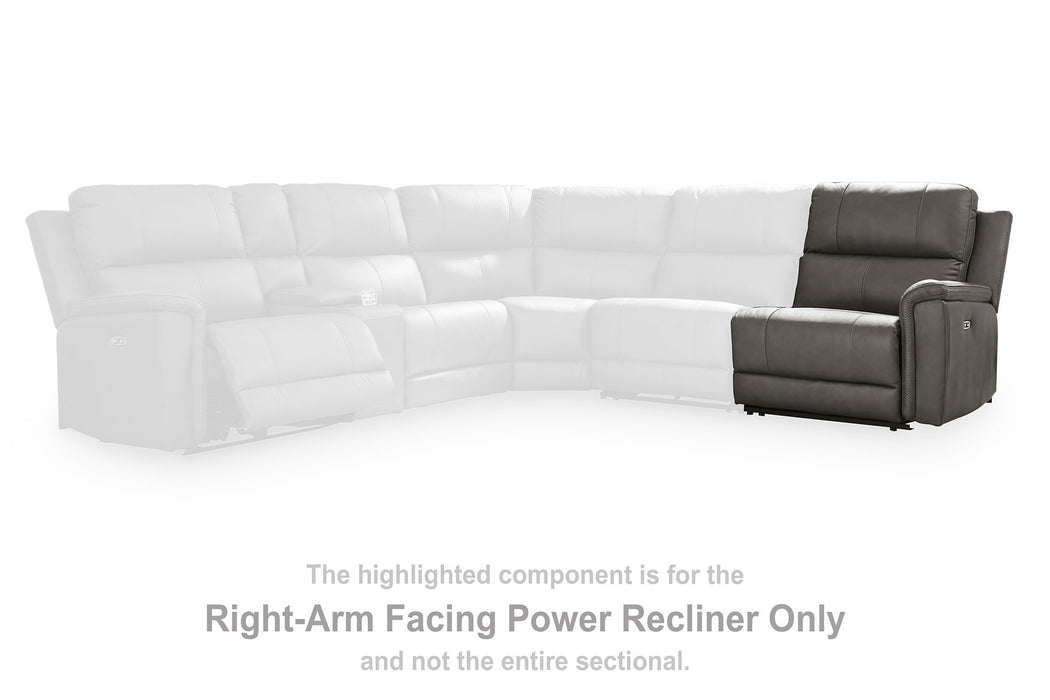 Bleckley Power Reclining Sectional - Atchison Furniture Company (Atchison, KS)