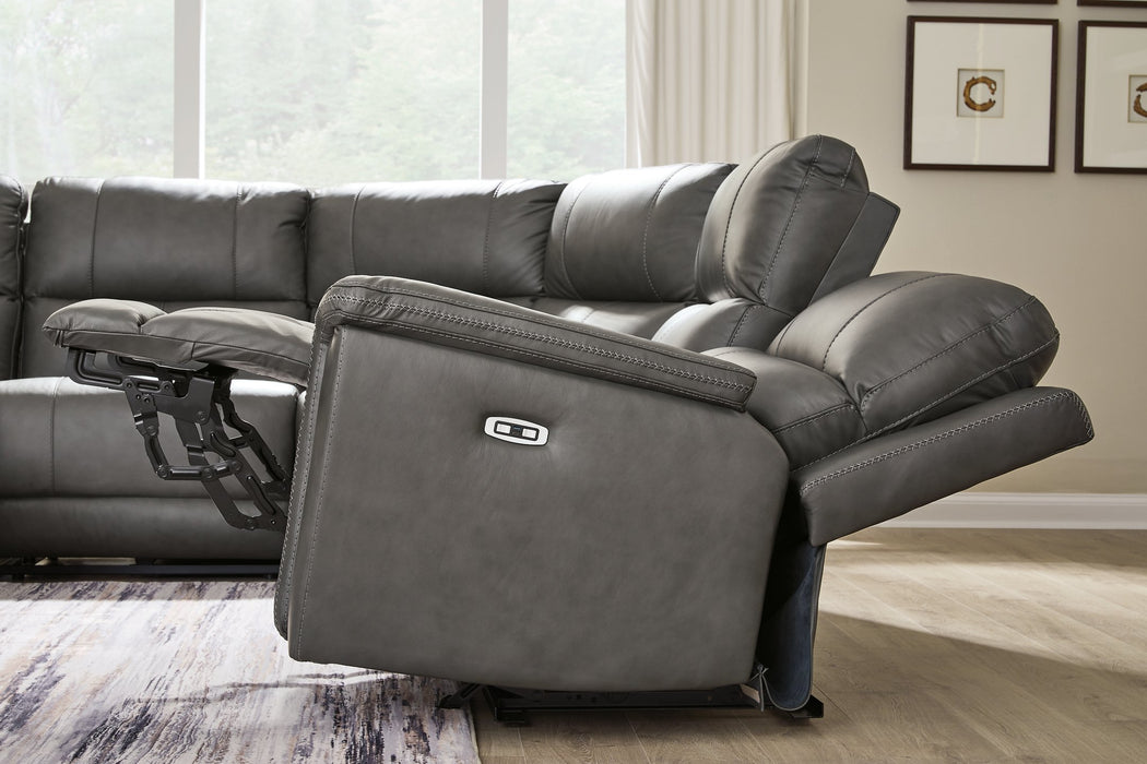 Bleckley Power Reclining Sectional - Atchison Furniture Company (Atchison, KS)
