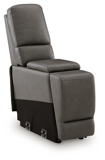 5Z - Pittson Power Reclining Sectional Loveseat with Console - Atchison Furniture Company (Atchison, KS)