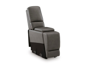 5Z - Pittson Power Reclining Sectional Loveseat with Console - Atchison Furniture Company (Atchison, KS)