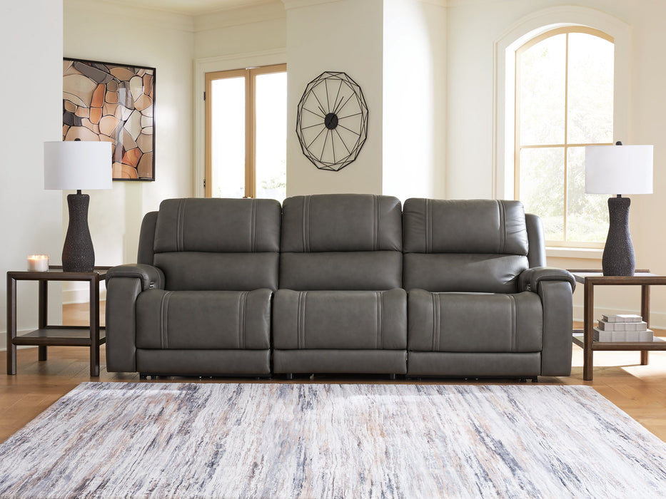 5Z - Pittson Power Sectional Reclining Sofa - Atchison Furniture Company (Atchison, KS)