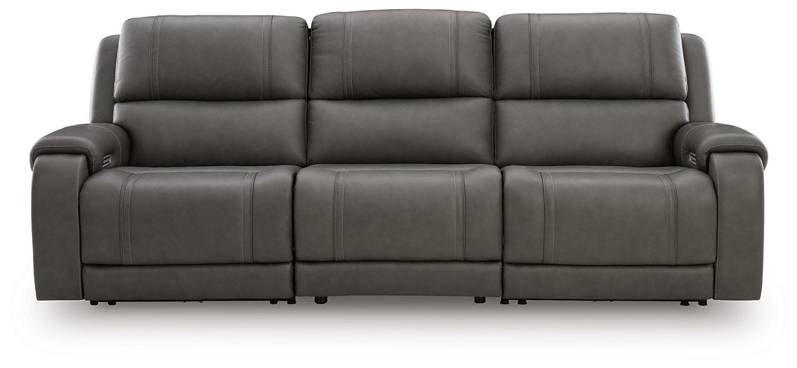 5Z - Pittson Power Sectional Reclining Sofa - Atchison Furniture Company (Atchison, KS)