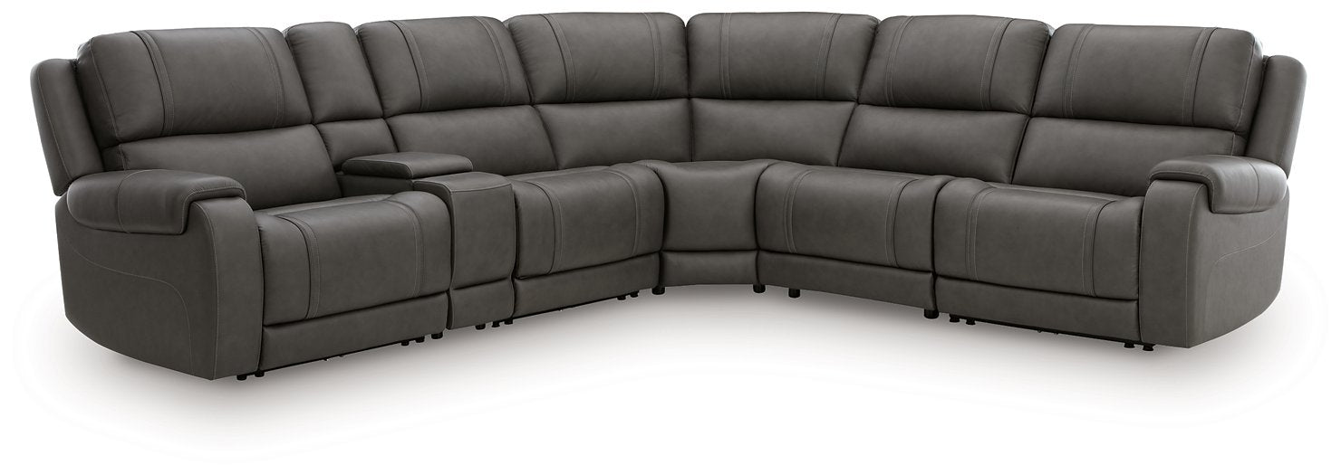 5Z - Pittson Power Reclining Sectional - Atchison Furniture Company (Atchison, KS)