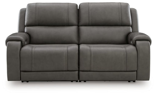 5Z - Pittson Power Reclining Sectional Loveseat - Atchison Furniture Company (Atchison, KS)