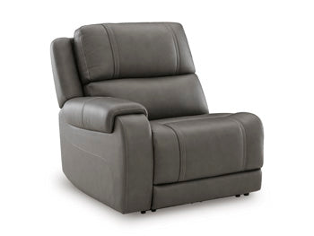 5Z - Pittson Power Reclining Sectional Loveseat - Atchison Furniture Company (Atchison, KS)