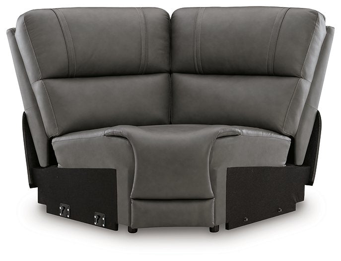 5Z - Pittson Power Reclining Sectional - Atchison Furniture Company (Atchison, KS)