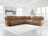 DeepWakes Reclining Sectional with Storage Console - Atchison Furniture Company (Atchison, KS)