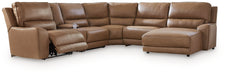 DeepWakes Power Reclining Sectional with Chaise - Atchison Furniture Company (Atchison, KS)