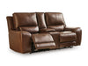 DeepWakes Power Reclining Loveseat with Console - Atchison Furniture Company (Atchison, KS)