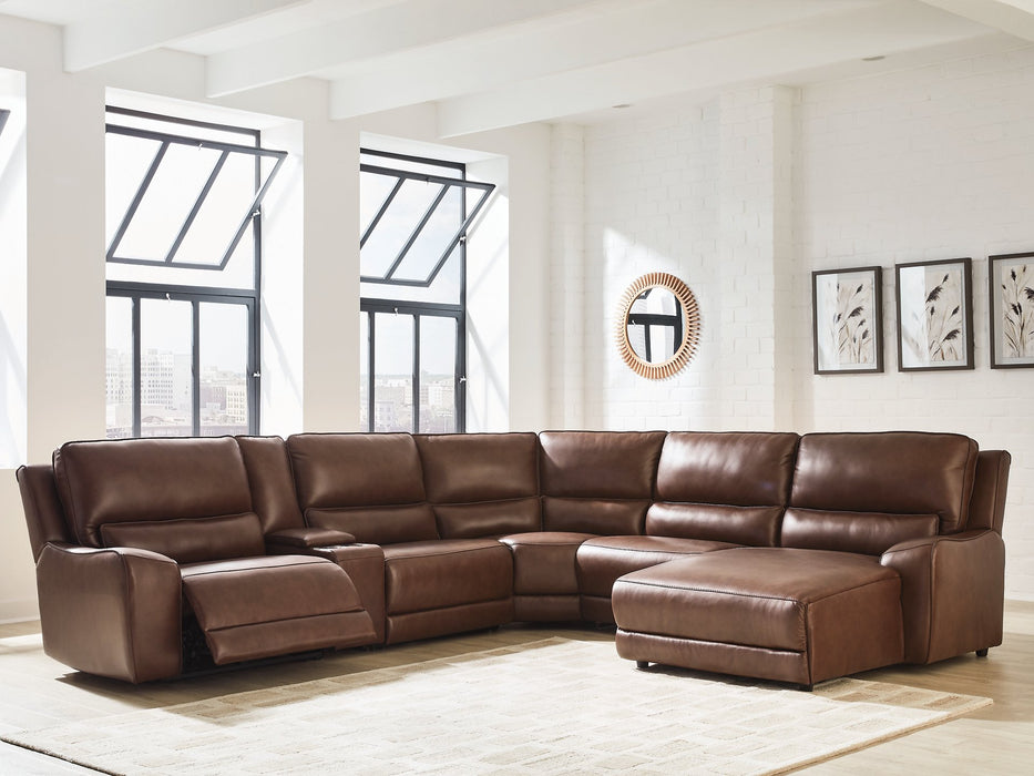 DeepWakes Power Reclining Sectional with Chaise - Atchison Furniture Company (Atchison, KS)