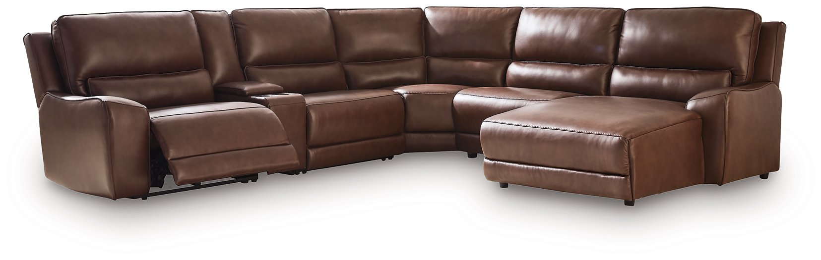 DeepWakes Power Reclining Sectional with Chaise - Atchison Furniture Company (Atchison, KS)