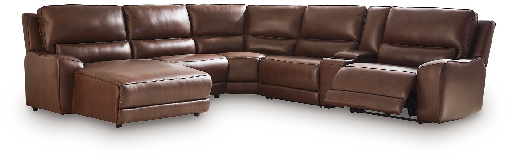 DeepWakes Power Reclining Sectional with Chaise - Atchison Furniture Company (Atchison, KS)