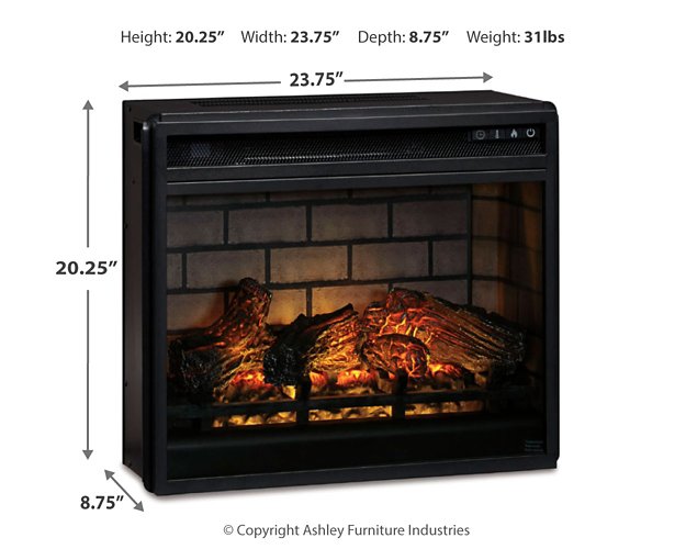 Entertainment Accessories Electric Infrared Fireplace Insert - Atchison Furniture Company (Atchison, KS)